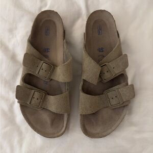 BIRKENSTOCK Arizona Men’s Sandals Suede Leather Size 44 EUR / 11 US Sage Green